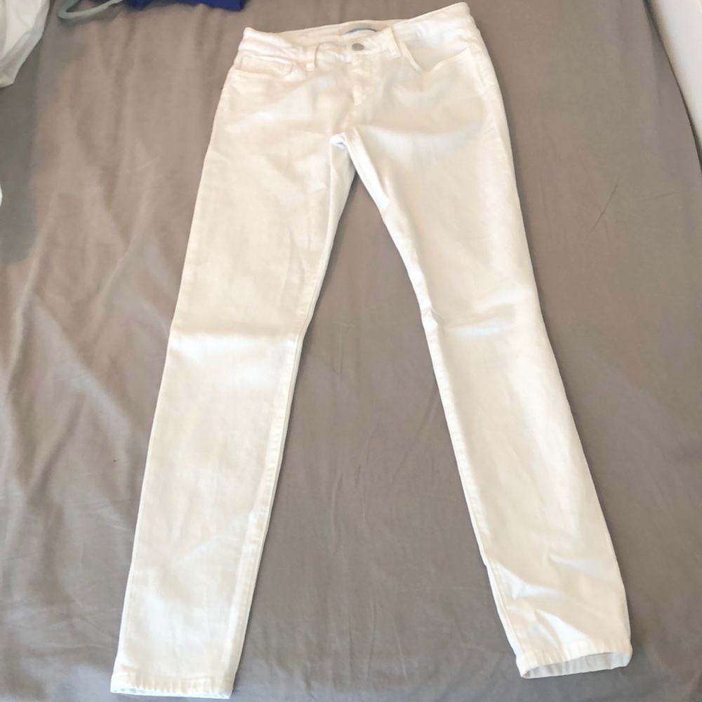 Joe’s white skinny jeans